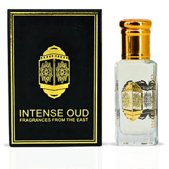 Khashab Al Sandal Perfume Oil 12ML (0.40 OZ) With Black Gift Box By Intense Oud | Cardamom & Violet, Layered With Sandalwood & Creamy Coconut.