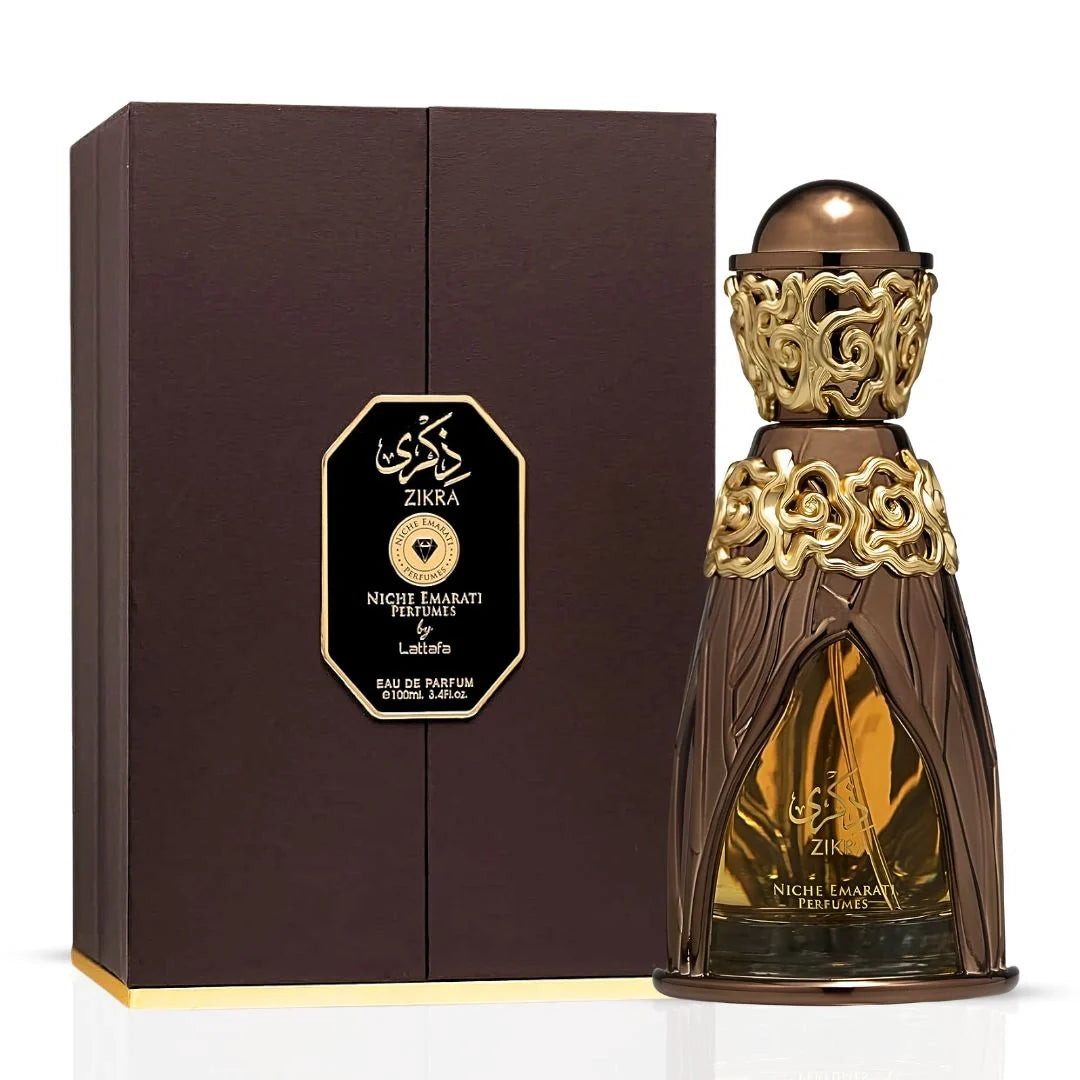 Niche Emarati Zikra Eau de Parfum Spray 100ml (3.4 oz) by Lattafa