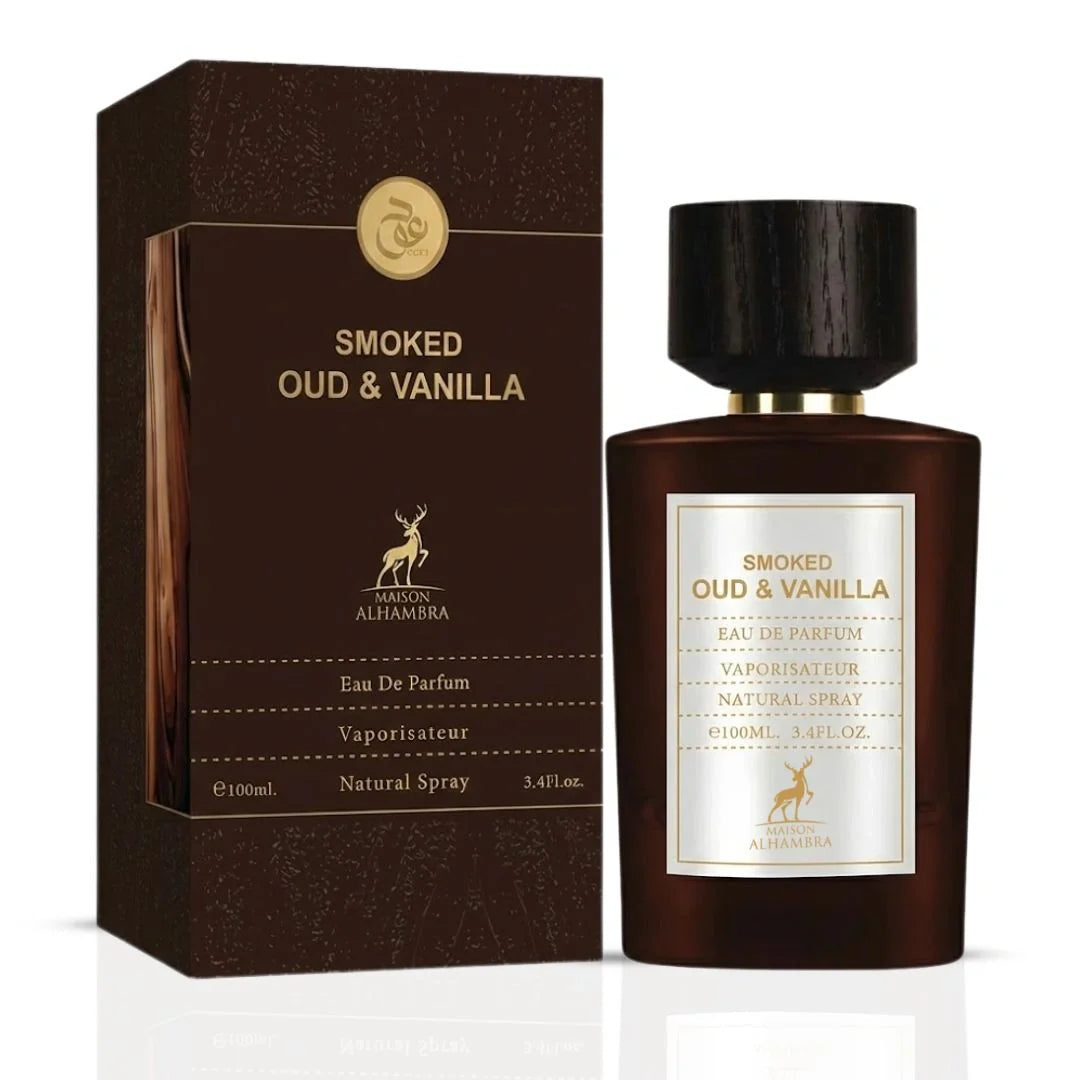 Smoked Oud & Vanilla Eau de Parfum Spray 100ml (3.4 oz) by Maison Alhambra