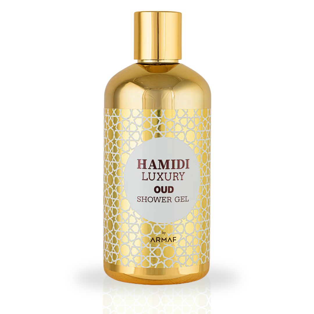 LUXURY OUD MUSK SHOWER GEL 500ML (16.9 OZ) By Hamidi | Ultra Moisturizing & Skin-Nourishing | For Men & Women.