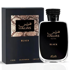 Hawas Black Eau de Parfum Spray 100ml (3.4 oz) by Rasasi