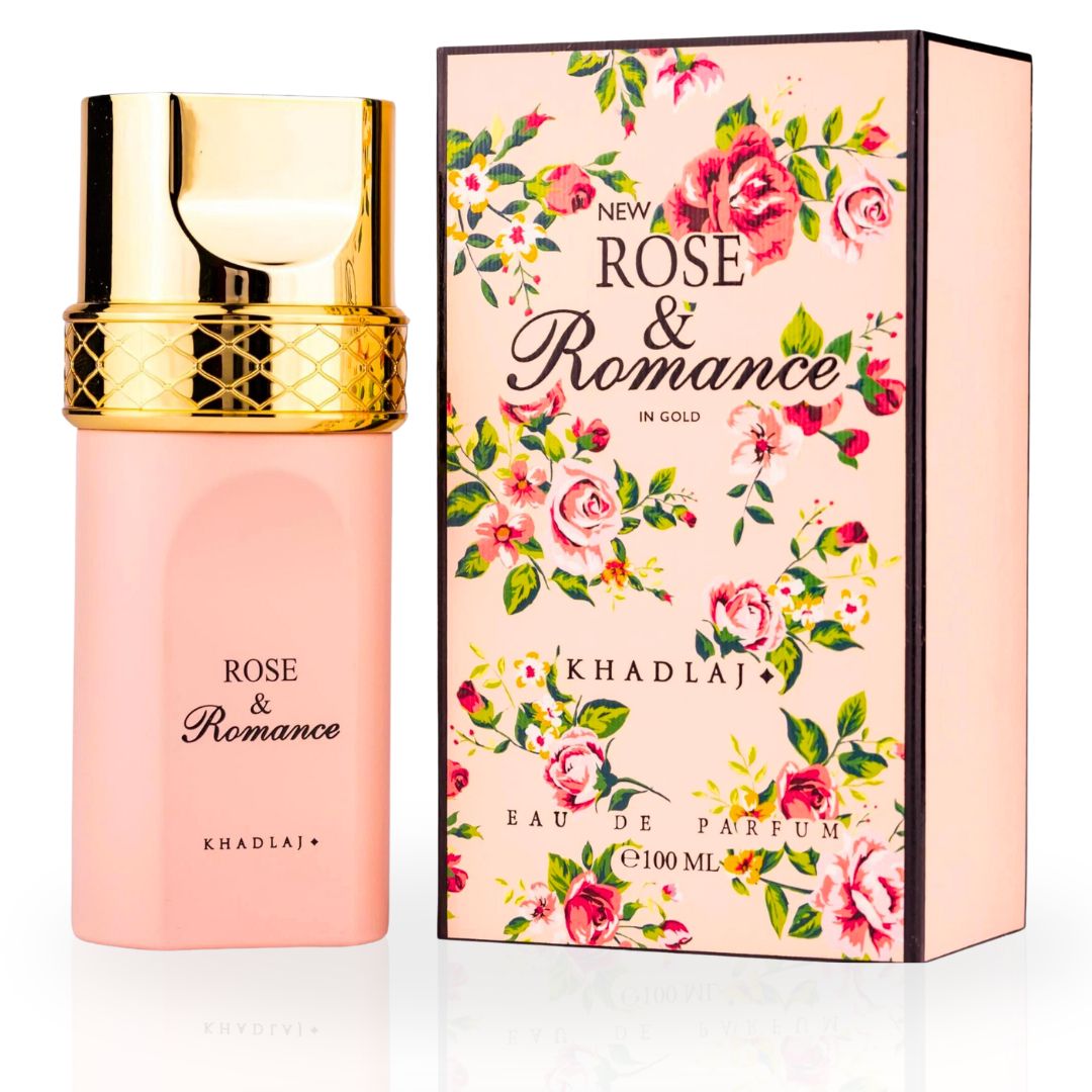 Rose & Romance Gold EDP Spray 100ML (3.4 OZ) By Khadlaj | Experience The Allure Of This Floral Enchantment. - Intense Oud