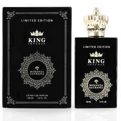 King Intense EDP Spray 100ML (3.4 OZ) by Bonanza Satrangi | Long Lasting, Refreshing, Warm, Exquisite Vanilla Fragrance.