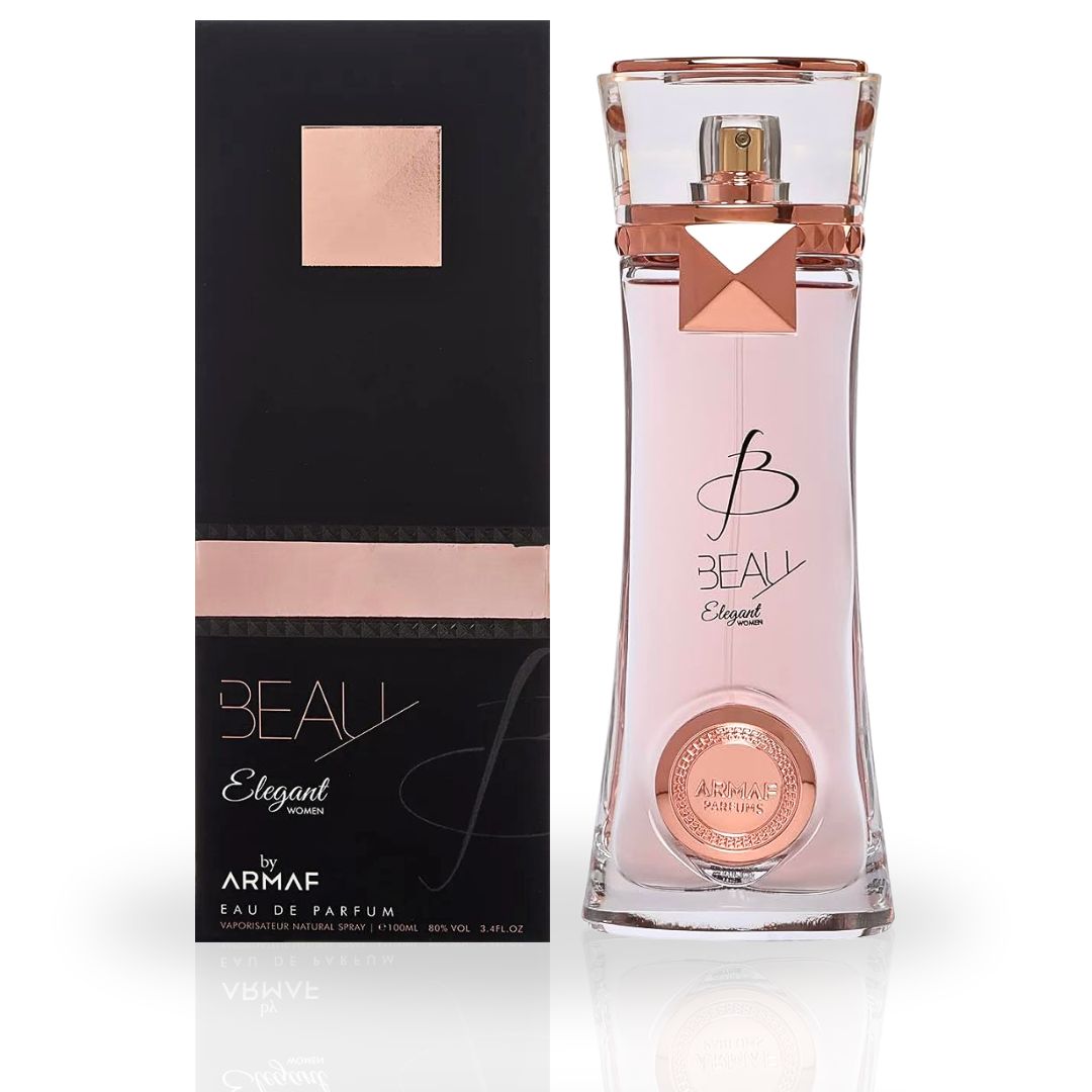 Beau Elegant EDP Spray 100ML (3.4 OZ) By Armaf | Exude Timeless Charm With This Captivating Fragrance. - Intense Oud