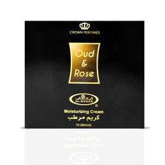 Oud & Rose Moisturizing Cream 70GMS By Al Rehab | Deeply Hydrating, Soothing, Revitalizes Dry Skin, Floral Fragrance.