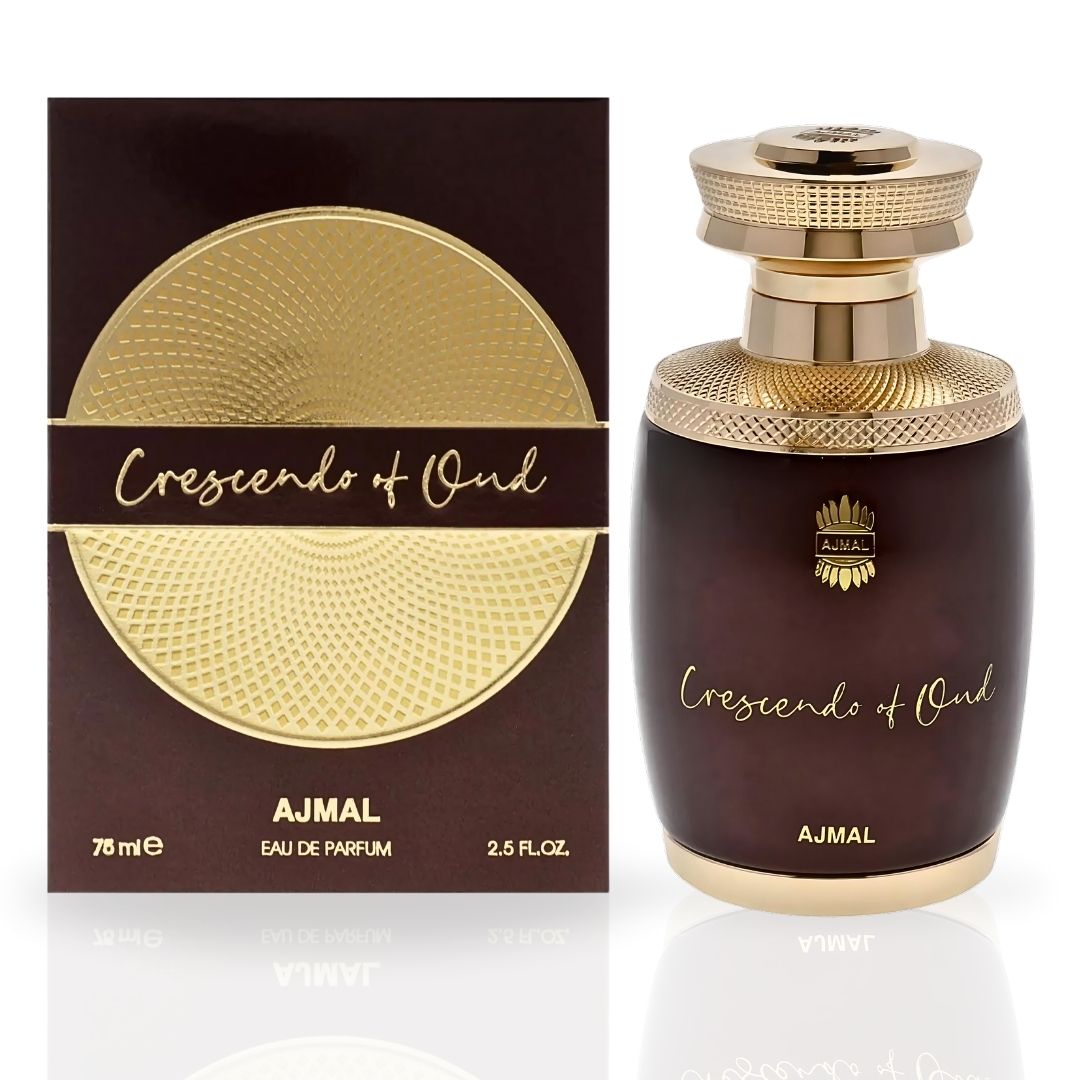 Crescendo of Oud EDP Spray 75ML (2.5 OZ) by AJMAL | Long Lasting, Luxurious, Exquisite Fragrances.