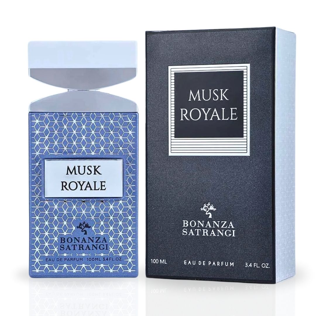 Musk Royale EDP Spray 100ML (3.4 OZ) by Bonanza Satrangi | Long Lasting, Elegant, Warm, Sensual, Luxurious Fragrances.