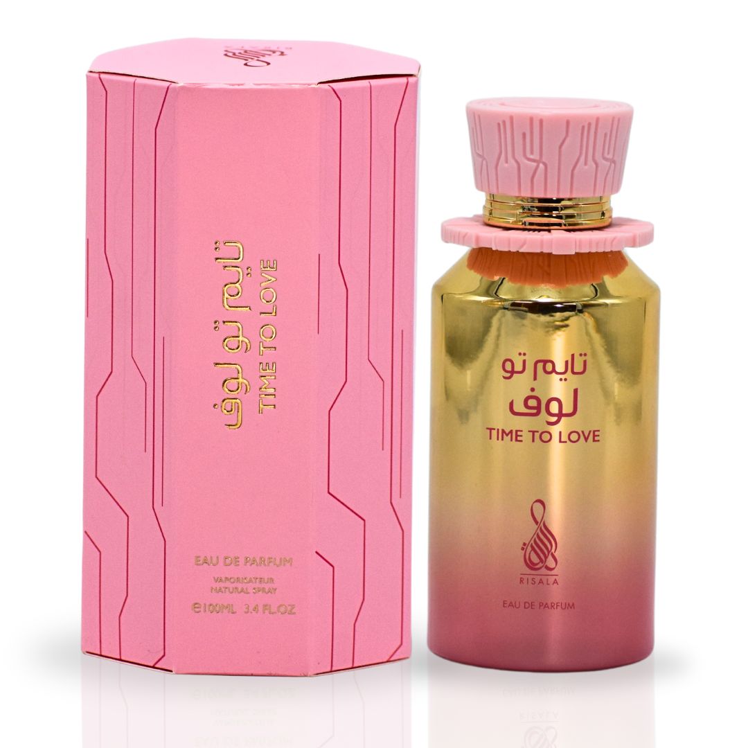 Time To Love EDP Spray 100ML (3.4 OZ) By RISALA | Immerse Yourself In The Luxurious Floral Elegance Of This Fragrance.