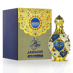 JAWAHIR Perfume Oil 12ML (0.4 OZ) By Hamidi | Long Lasting Fruity, Floral, Spicy & Immensly Enchanting Fragrance.