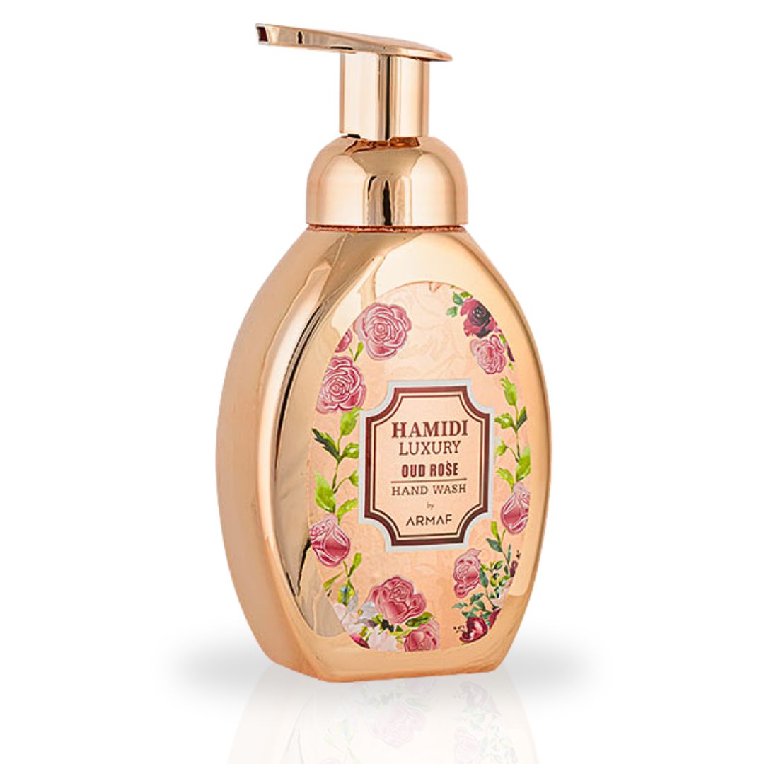 LUXURY OUD ROSE HAND WASH 350ML (11.9 OZ) By Hamidi | Enticing & Ultra Moisturizing, Rejuvenates The Skin.