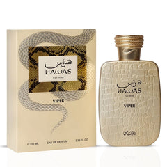 Hawas Viper Eau de Parfum Spray 100ml (3.4 oz) by Rasasi - Intense Oud