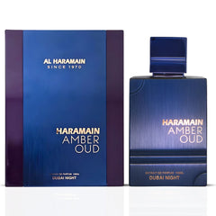 Amber Oud Dubai Night Extrait De Parfum Spray 100ML (3.4 OZ) By Al Haramain | A Luxurious Blend Of Spicy Saffron, Rich Agarwood & Amber, Balanced With floral & Woody Notes For A Captivating Scent.