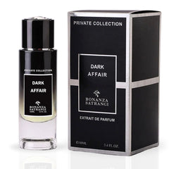 Dark Affair EDP Spray 100ML (3.4 OZ) by Bonanza Satrangi | Long Lasting, Vibrant, Refreshing, Exquisite Musky-Woody Fragrance.