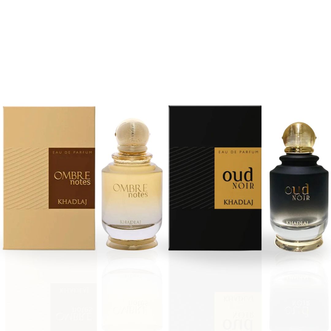 Ombre Notes & Oud Noir - EDP Sprays 100ML (3.4OZ) By Khadlaj. (PREMIUM BUNDLE)