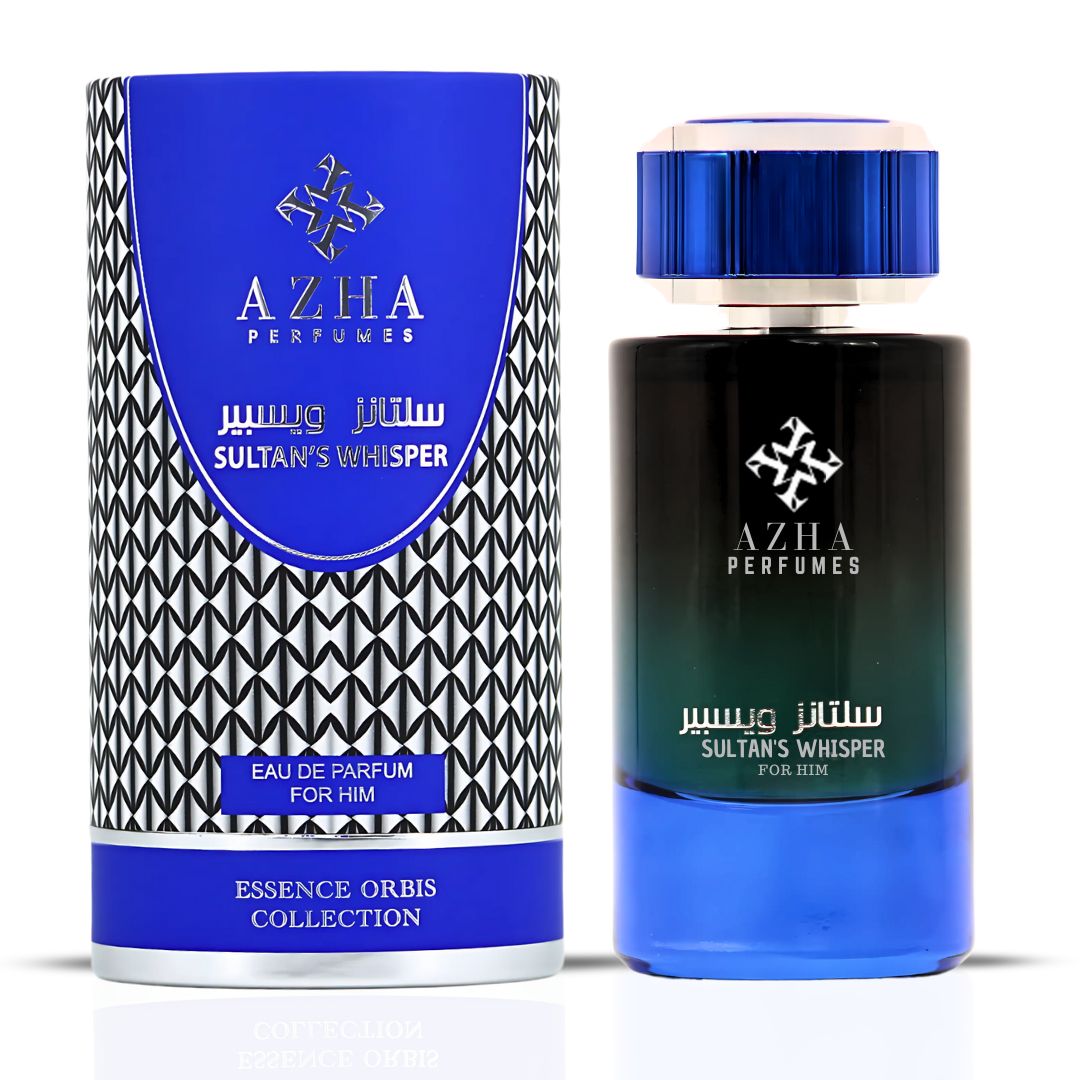 Sultan's Whisper For Him Eau De Parfum Spray 100ML (3.4 OZ) by Azha | A Regal Blend of Spice & Smoke, Softened by Whispers of Vanilla & Tonka