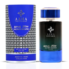 Sultan's Whisper For Him Eau De Parfum Spray 100ML (3.4 OZ) by Azha | A Regal Blend of Spice & Smoke, Softened by Whispers of Vanilla & Tonka
