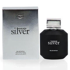 Silver EDP Spray 100ML (3.4 OZ) by Khaadi | Long Lasting, Refreshing, Citrusy, Powdery, Sweet Perfumes.