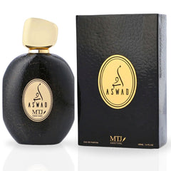 Aswad EDP Spray 100ML (3.4 OZ) by MTJ | Long Lasting Blend of Floral Elegance & Exotic Spices, Unisex Scent.