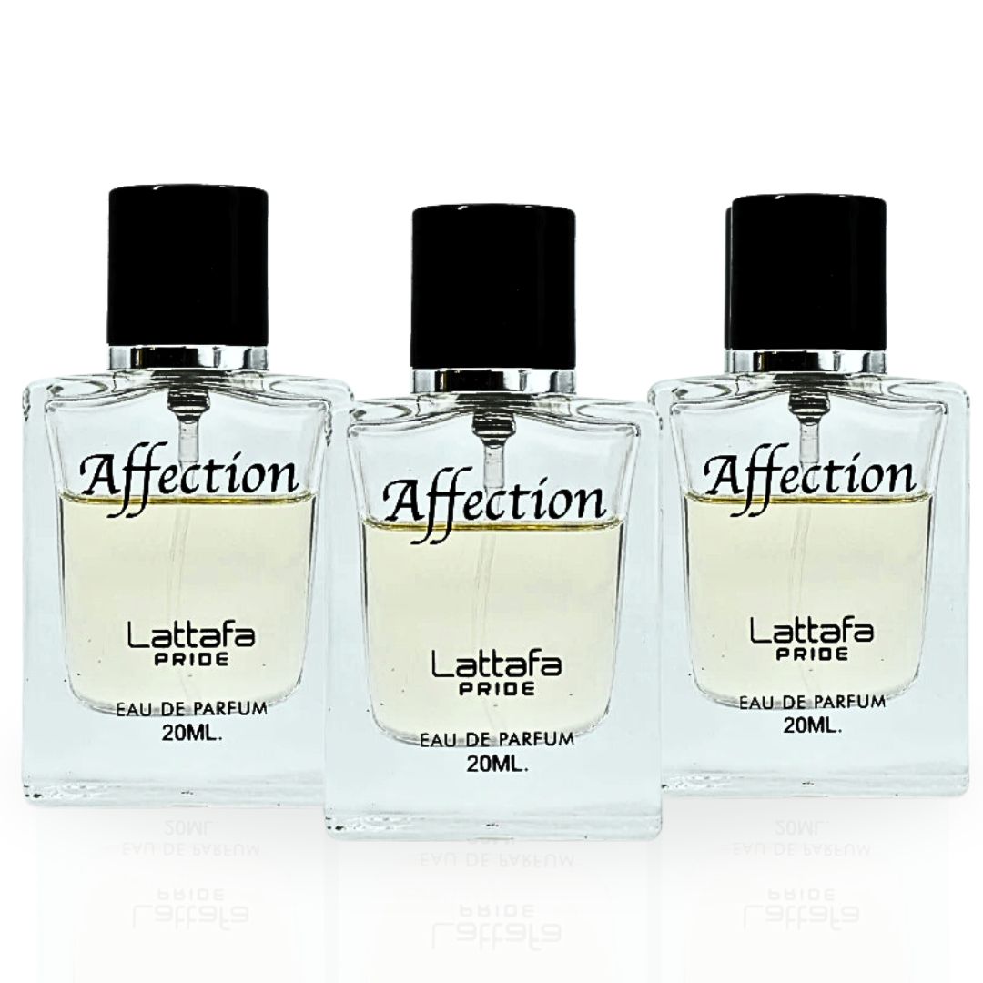 Affection EDP Spray 20ML (0.6 OZ) By Lattafa Pride | Travel Size, Fragrance Miniatures. (PACK OF 3)