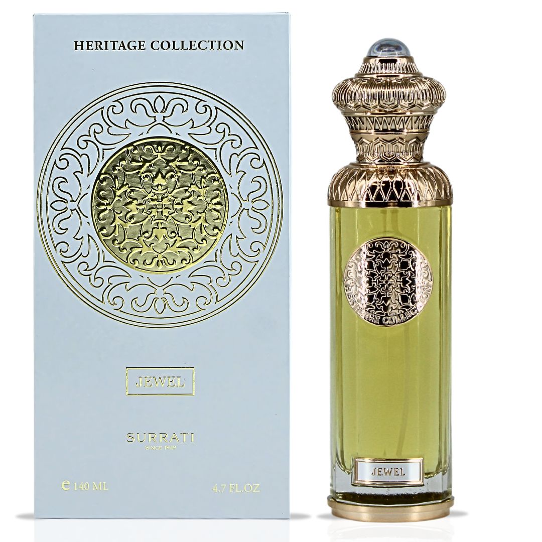 HERITAGE COLLECTION - JEWEL Eau De Parfum Spray 140ML (4.7 OZ) By Surrati | A Floral Scent With Citrusy Freshness & A Creamy Finish.