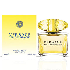Yellow Diamond Eau De Toilette Spray 90ML (3.04 OZ) by Versace | Versace Brilliance—Fresh, Feminine & Wrapped in Sunlit Sophistication.