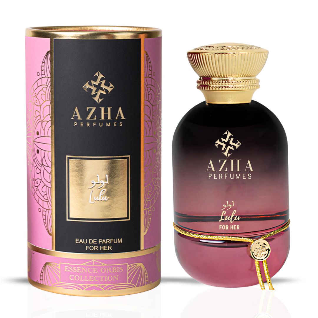 Lulu For Her Eau De Parfum Spray 100ML (3.4 OZ) by Azha | A Radiant Floral Bouquet, Wrapped in Soft Musk & Vanilla's Gentle Touch.