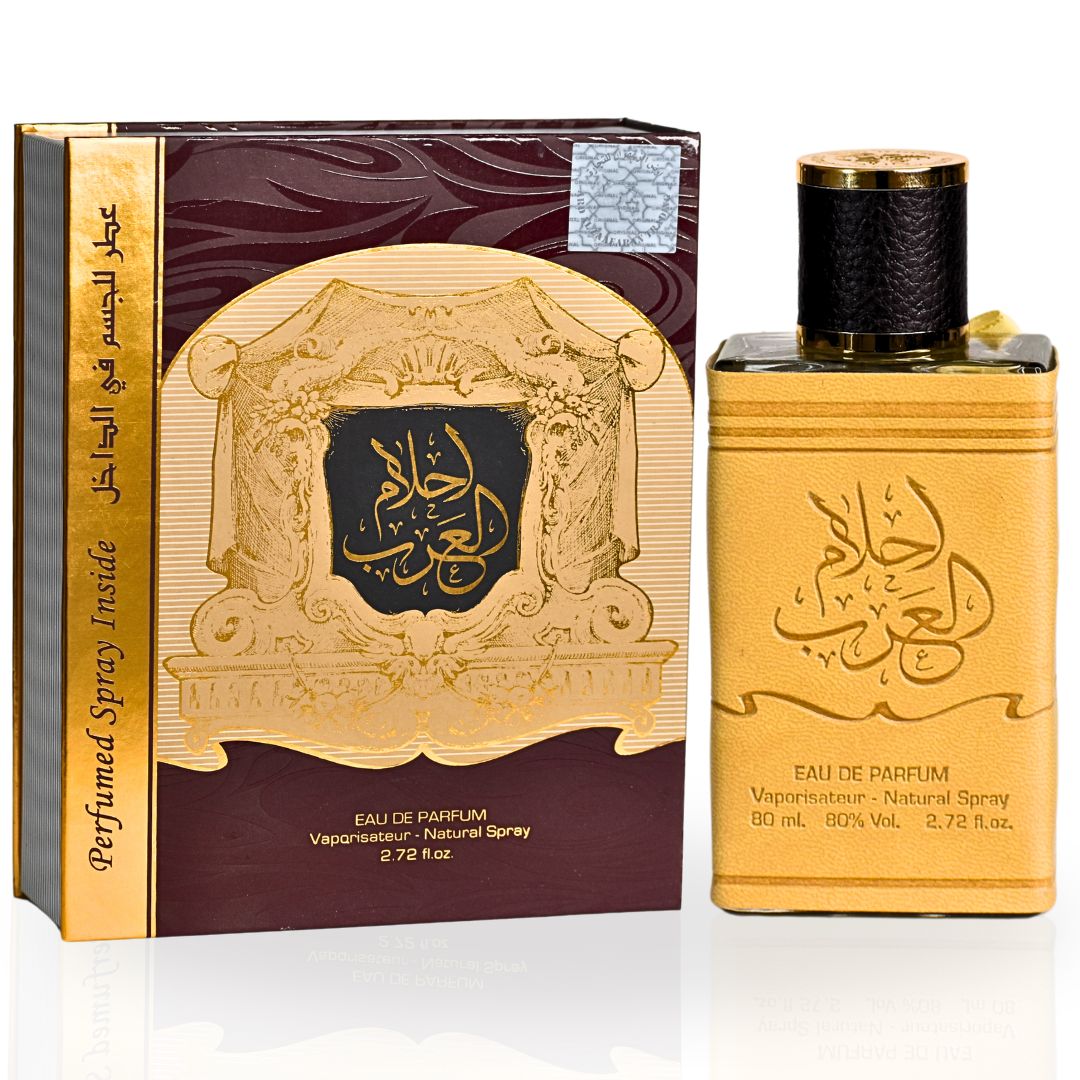 Ahlam Al Arab EDP Spray 80ML (2.72 OZ) With DEO By Ard Al Zaafaran | Long Lasting, Luxurious, Captivating Fragrance.