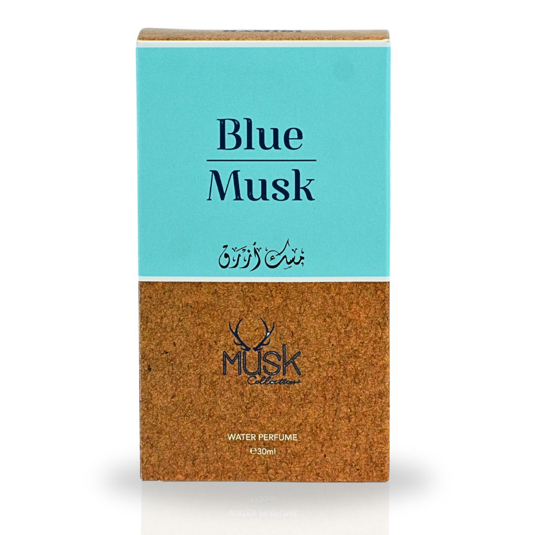 BLUE MUSK WATER PERFUME 30ML (1.01 OZ) By Hamidi | Indulge In Soothing Essence Of This Powdery Floral Fragrance.