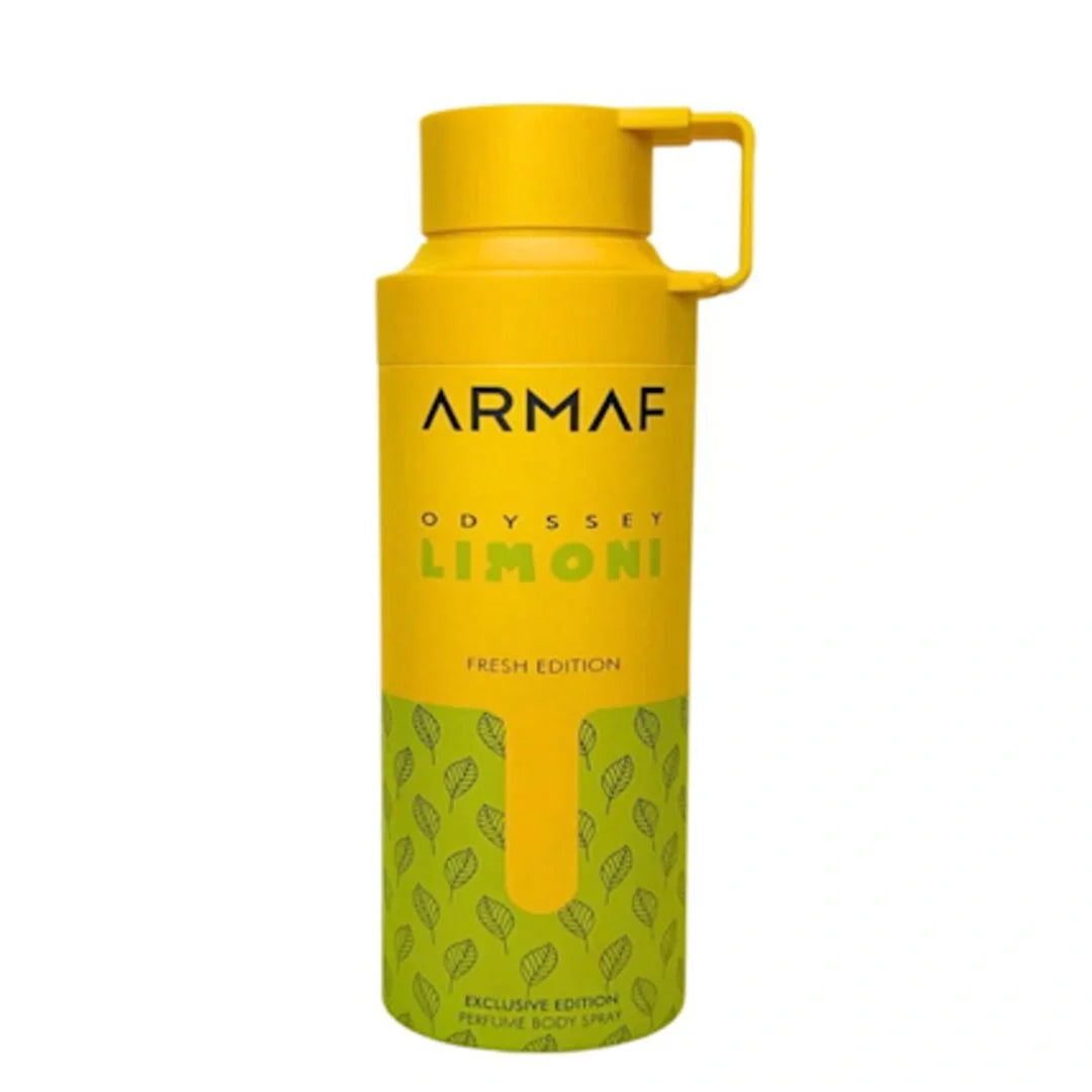 Odyssey Limoni Fresh Deodorant Spray 200ml (6.8 oz) by Armaf