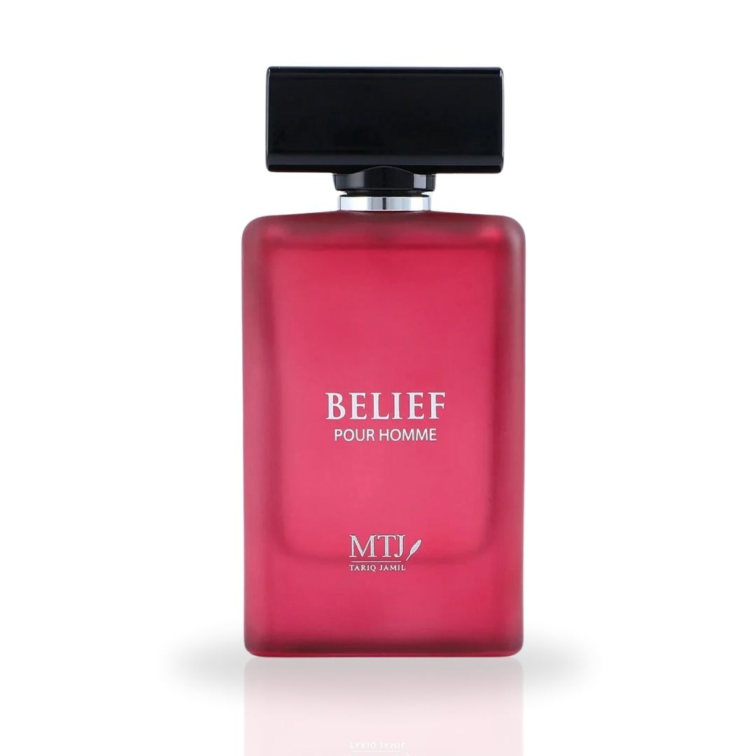 Belief Pour Homme EDP Spray 100ML (3.4 OZ) by MTJ | Long Lasting Blend of Floral Elegance, Exotic Spices & Sensual Warmth.