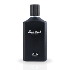 Essential Pour Homme EDP Spray 100ML (3.4OZ) by MTJ | Long Lasting, Spicy, Citrusy, Leathery, Luxurious Masculine Scent.