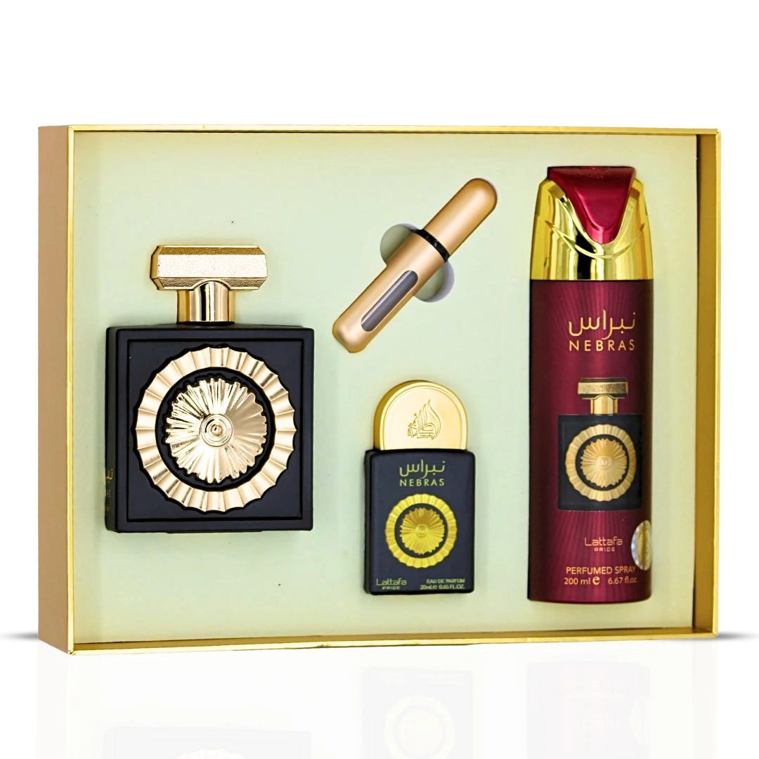 Lattafa Pride Nebras 3-Piece Eau de Parfum Gift Set