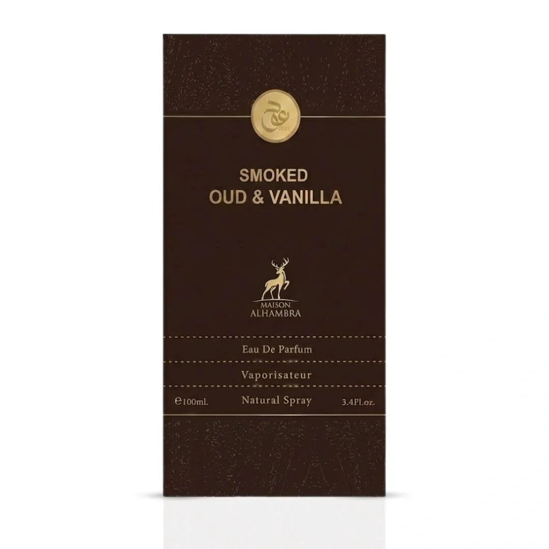 Smoked Oud & Vanilla Eau de Parfum Spray 100ml (3.4 oz) by Maison Alhambra