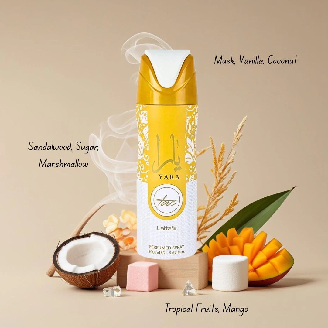 Yara Tous Deodorant Spray 200ML (6.7 OZ) by Lattafa