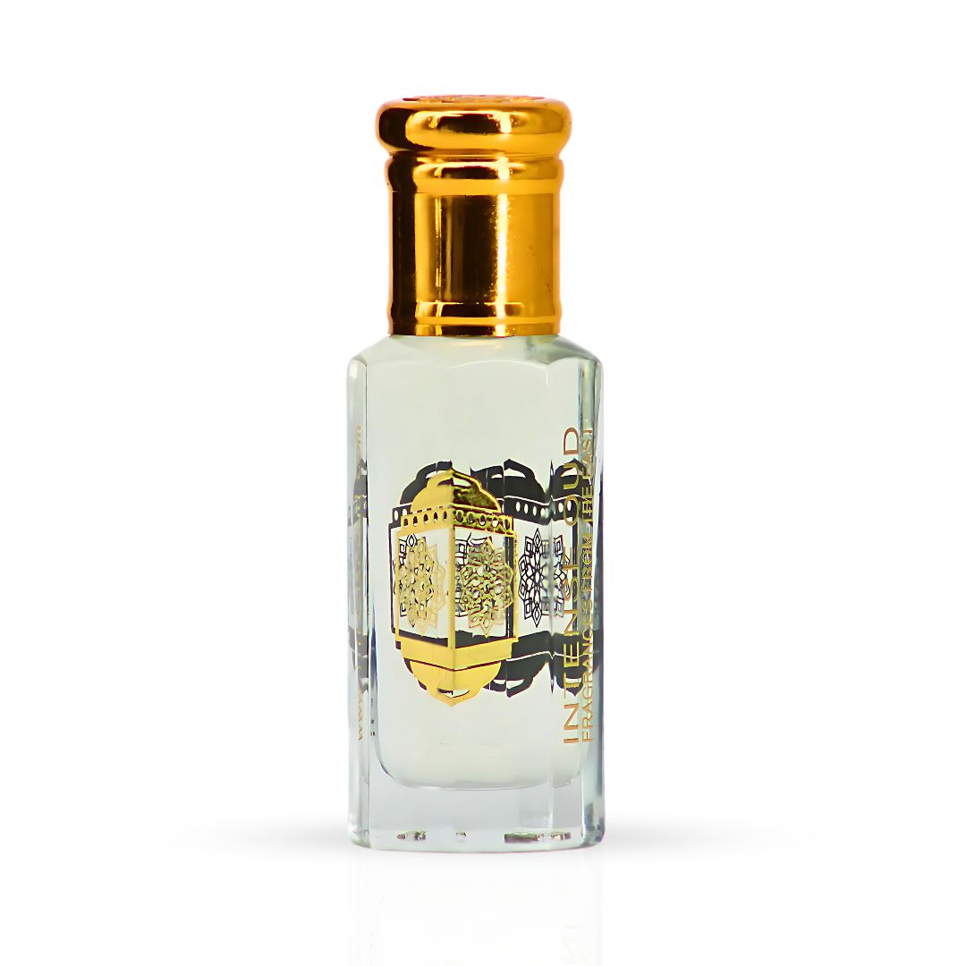 Khashab Al Sandal Perfume Oil 12ML (0.40 OZ) With Black Gift Box By Intense Oud | Cardamom & Violet, Layered With Sandalwood & Creamy Coconut.