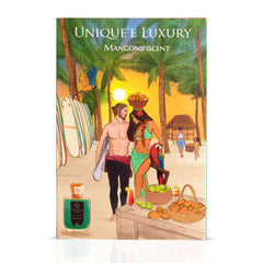 Unique'e Luxury Mangonifiscent Extrait de Parfum 100ml bottle with elegant packaging, showcasing the luxury EDP fragrance
