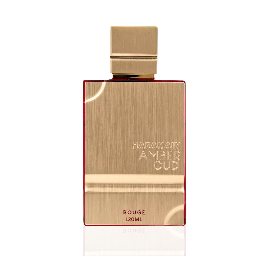 Amber Oud Rouge Edition EDP Spray 120ML (4 OZ) By Al Haramain | A Sophisticated Blend Of Luxurious & Sensual Fragrance Elements.