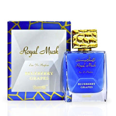 Royal Musk Blueberry Grapes EDP Spray 100ML (3.4 OZ) By SURRATI | Exotic Fragrances for Men & Women. (PACK OF 3)