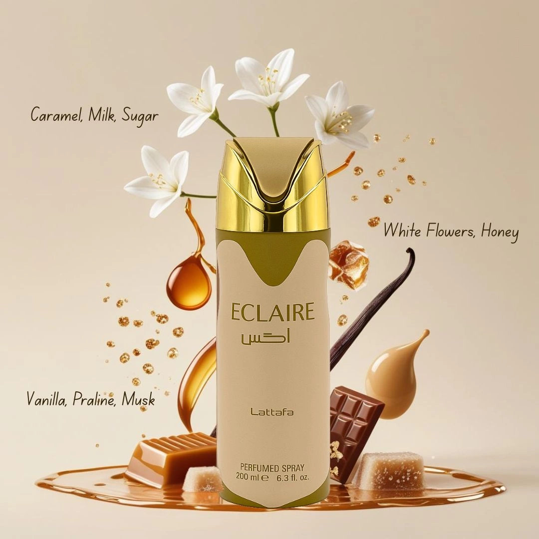 Eclaire Deodorant Spray 200ML (6.7 OZ) by Lattafa