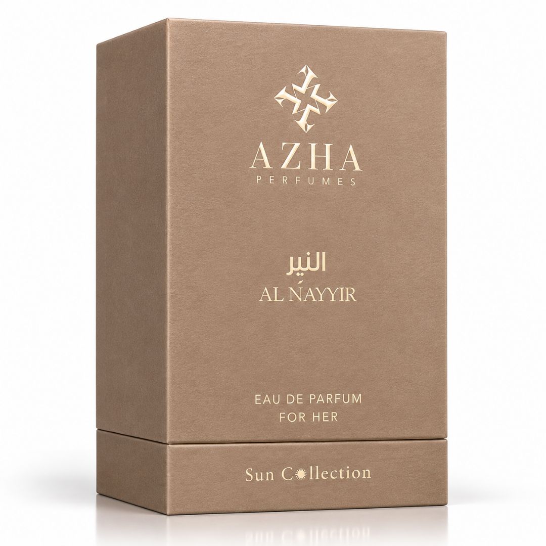 Azha Al Nayyir Eau de Parfum spray 100ml bottle, elegant design, showcasing the luxurious fragrance packaging.