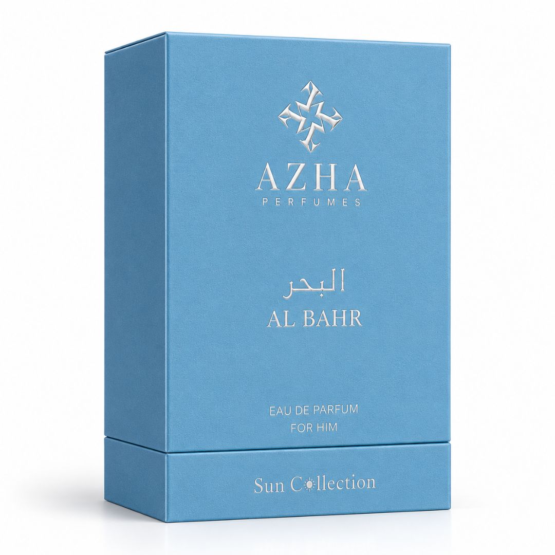 Azha Al Bahr Eau de Parfum Spray 100ml bottle with elegant packaging and floral design, showcasing the luxury fragrance.