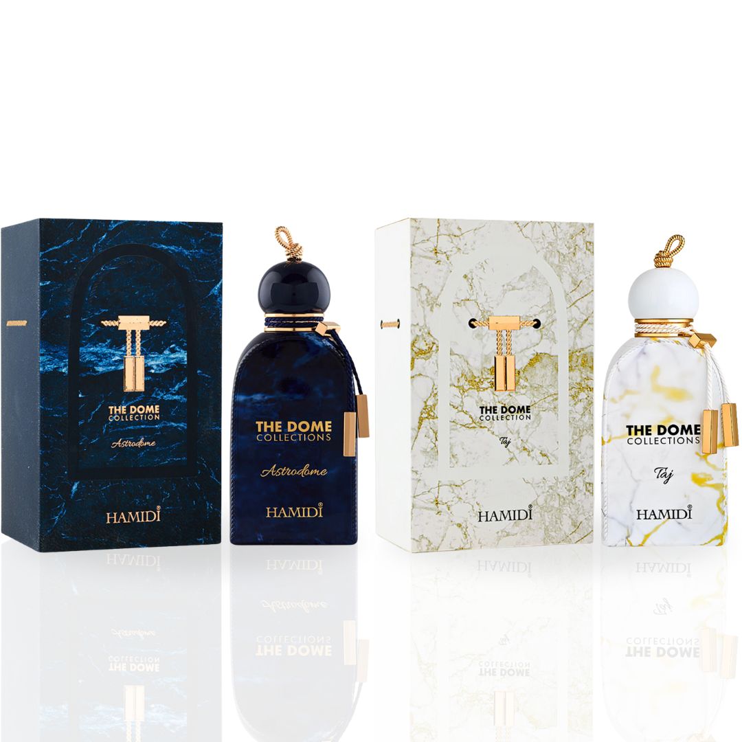 The Dome Astrodome & The Dome Taj - EDP Sprays 100ML (3.4 OZ) By Hamidi | Long Lasting, Refreshing, Aquatic, Luxurious Scents. (ROYALE BUNDLE)