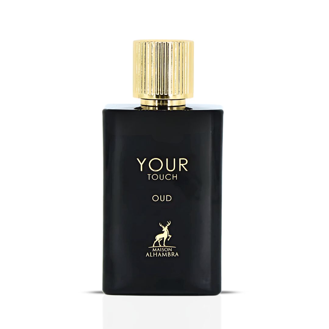 Your Touch Oud Eau De Parfum Spray 100ML (3.4 OZ) by Maison Alhambra | A Rich Blend of Honey, Oud & Smoky Tobaco with a Woody Finish.