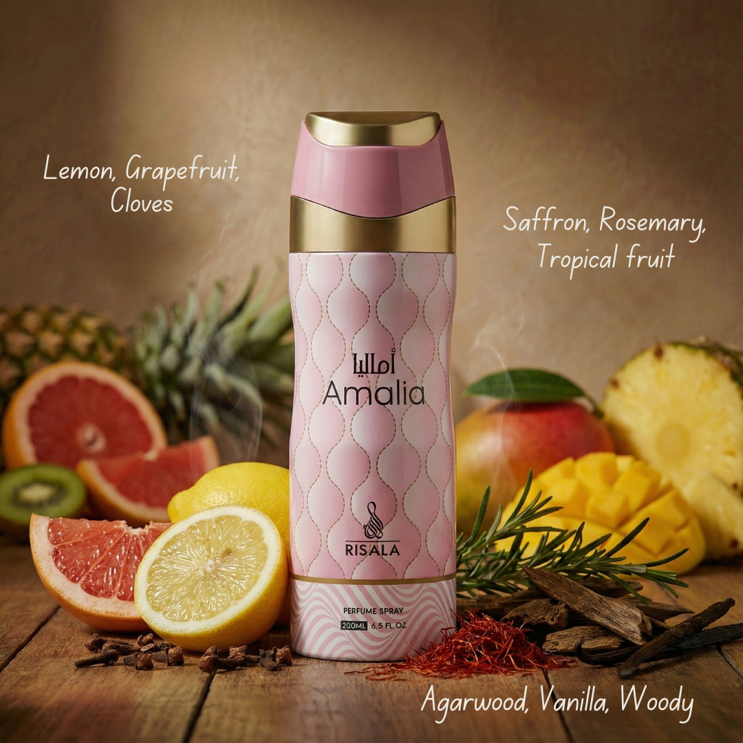 Amalia Perfumed Body Spray 200ml (6.8 oz) by Risala