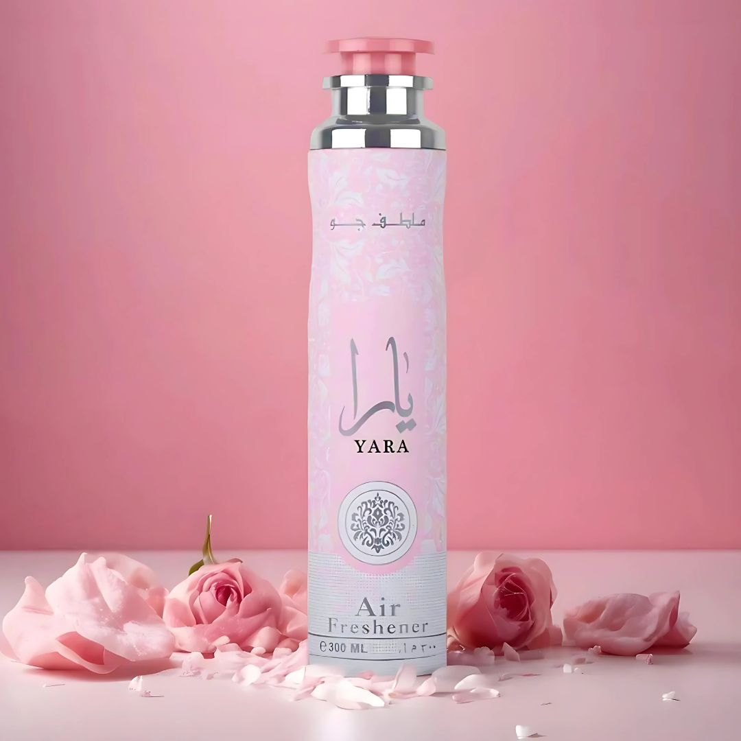 Yara Air Freshener 300ML (10.1 OZ) By Lattafa | A Refreshing Floral Air Freshener With A Sweet, Musky, Lasting Finish.