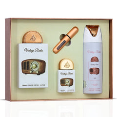 Lattafa Pride Vintage Radio 3-Piece Eau de Parfum Gift Set