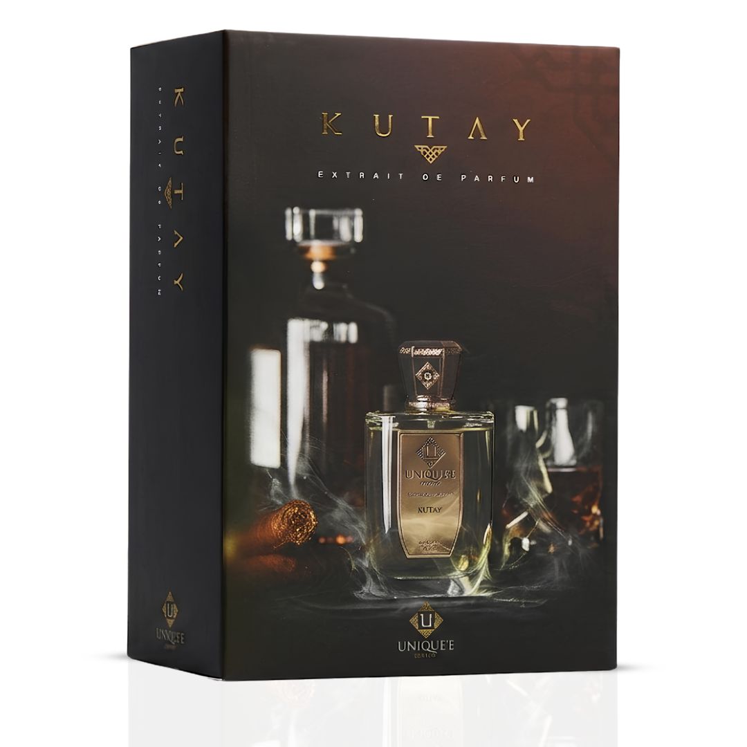 Unique'e Luxury Kutay Extrait de Parfum Spray 100ml EDP bottle with elegant design and clear label.