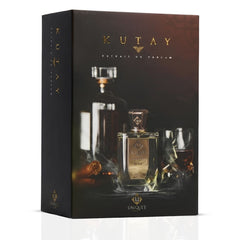 Unique'e Luxury Kutay Extrait de Parfum Spray 100ml EDP bottle with elegant design and clear label.
