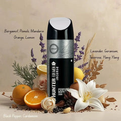 Hunter Intense Deodorant Spray by Armaf, 200ml, featuring a sleek bottle and fresh scent, ideal for everyday freshness.