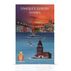 Istanbul Extrait de Parfum by Unique'e Luxury in 100ml bottle, elegant EDP parfum with intricate fragrance design.